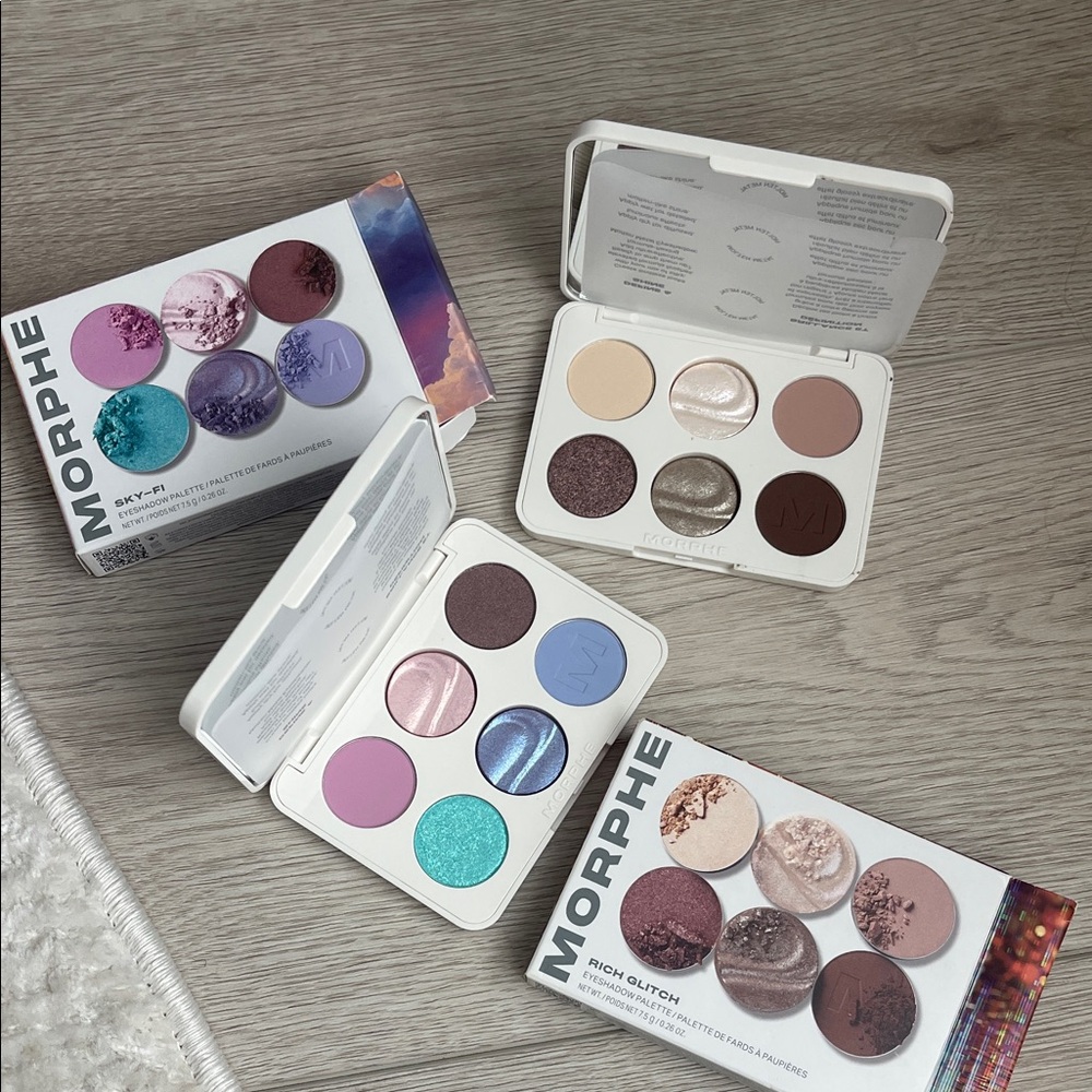 Morphe Rich Glitch Eyeshadow Palette - Purple, Blue, Cream, Brown